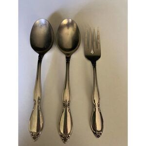 Lot Of 3 Oneida Community CHATELAINE Stainless - 1 Salad Fork 2 Oval Soup Spoons